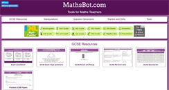 Desktop Screenshot of mathsbot.com